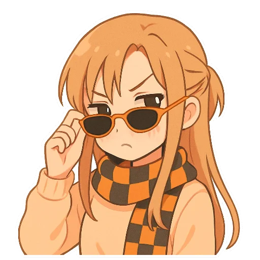 😎 Стикер «Asuna Yuuki» для Telegram
