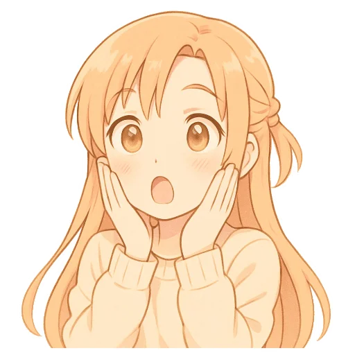 😱 Стикер «Asuna Yuuki» для Telegram