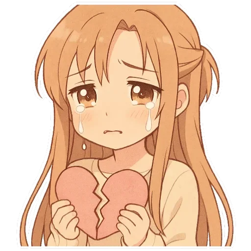 😭 Стикер «Asuna Yuuki» для Telegram