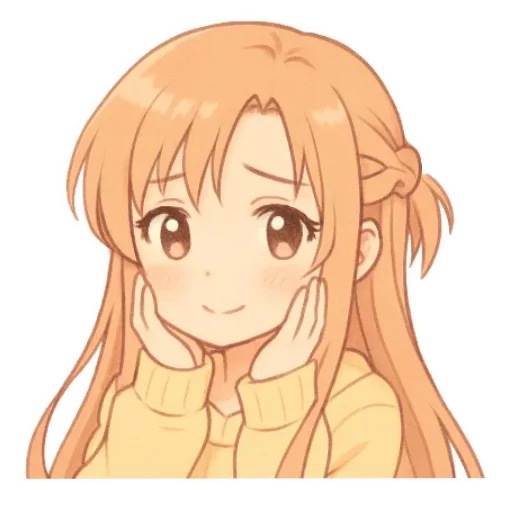 ❤ Стикер «Asuna Yuuki» для Telegram