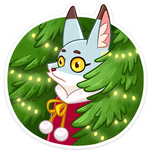 🌲 Стикер «Ася» для Telegram