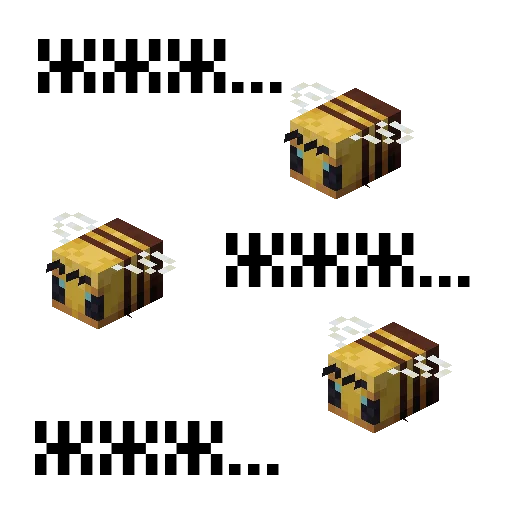 🐝 Стикер «MNCRFT RU Minecraft» для Telegram
