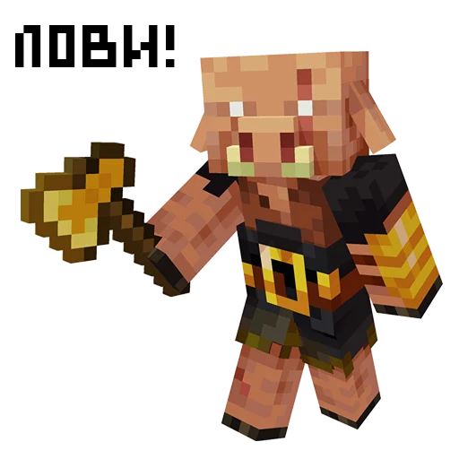 🖐 Стикер «MNCRFT RU Minecraft» для Telegram