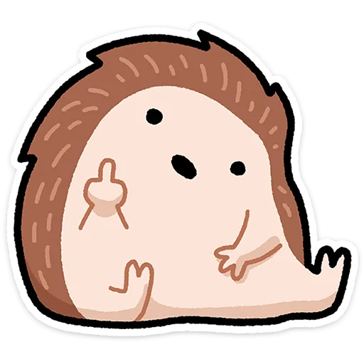 🦔 Стикер «Ёж Афанасий» для Telegram