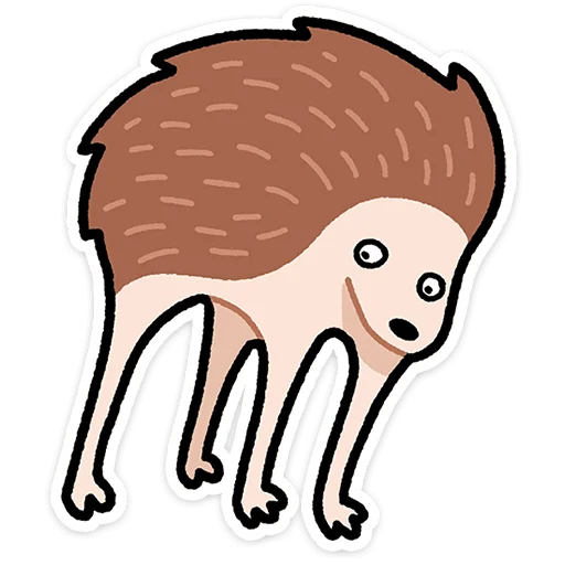 🦔 Стикер «Ёж Афанасий» для Telegram