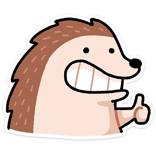 🦔 Стикер «Ёж Афанасий» для Telegram