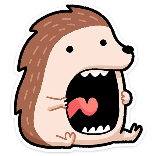 🦔 Стикер «Ёж Афанасий» для Telegram