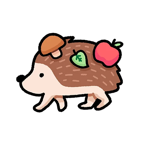 🦔 Стикер «Афанасий Без Текста» для Telegram