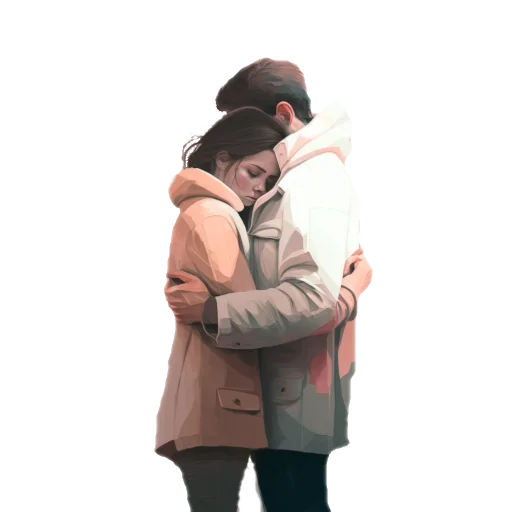 🤗 Стикер «cute atmospheric hugs З» для Telegram