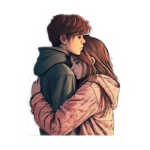 🤗 Стикер «cute atmospheric hugs З» для Telegram
