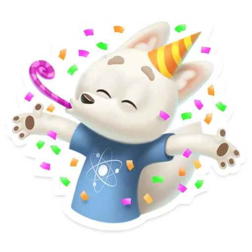 🥳 Стикер «Atomic pesets» для Telegram