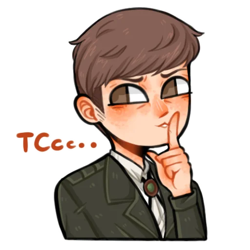 🤫 Стикер «Attack on Titan (RoritoZokaru)» для Telegram