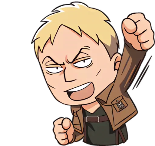 👊 Стикер «Атака Титанов» для Telegram