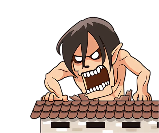 👹 Стикер «Атака Титанов» для Telegram
