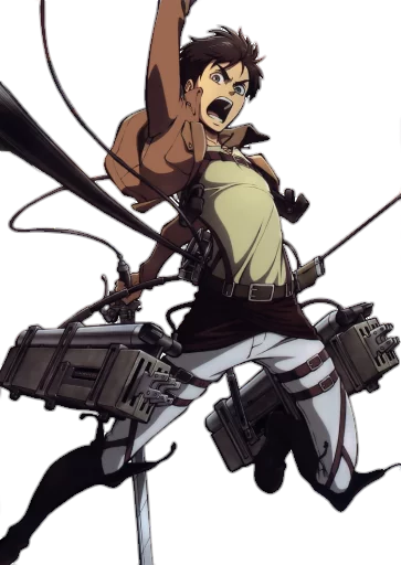 ⚔ Стикер «attack on titan 1.saku» для Telegram
