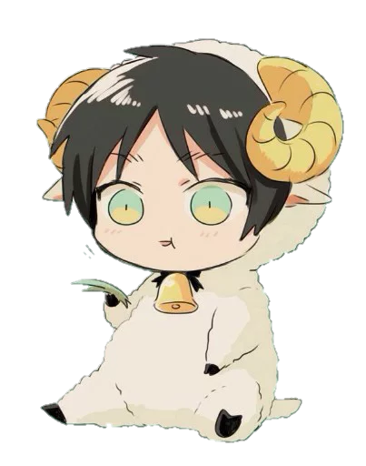 😋 Стикер «attack on titan chibi .saku» для Telegram