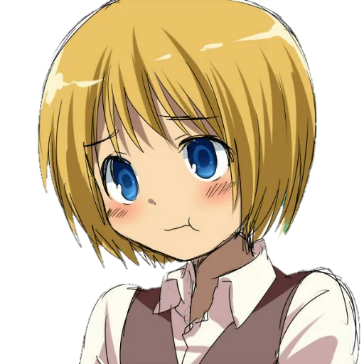 ☹ Стикер «attack on titan chibi .saku» для Telegram