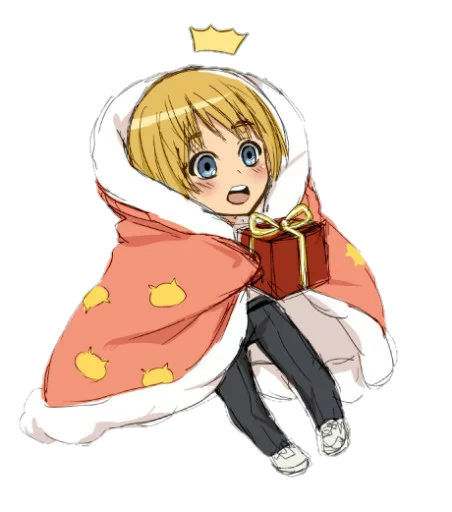 😍 Стикер «attack on titan chibi .saku» для Telegram