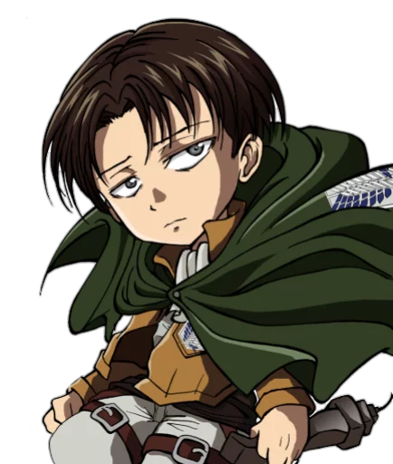 😒 Стикер «attack on titan chibi .saku» для Telegram