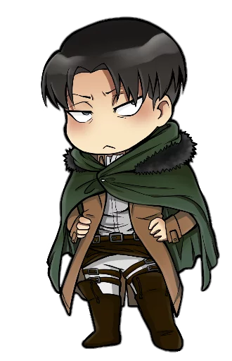 🙁 Стикер «attack on titan chibi .saku» для Telegram