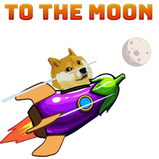 🌕 Стикер «AubergineDC» для Telegram