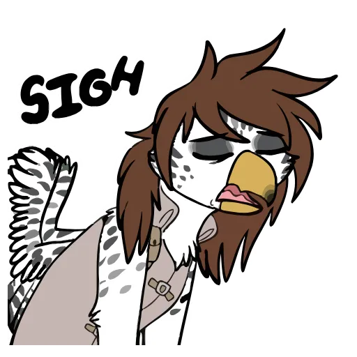 😒 Стикер «Aubirb Animated» для Telegram