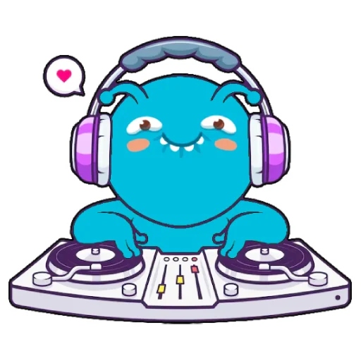🎛 Стикер «DJ Doodles» для Telegram