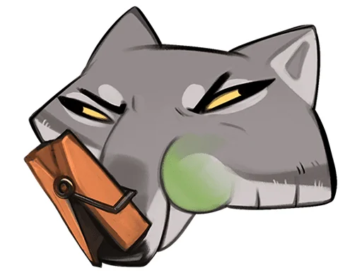 🐺 Стикер «Волк Ауф без надписей» для Telegram