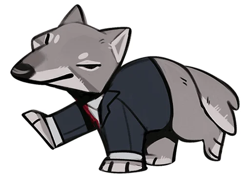 🐺 Стикер «Волк Ауф без надписей» для Telegram