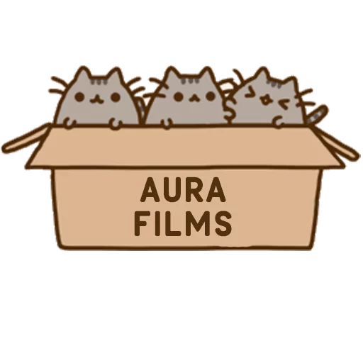 ✌ Стикер «Aura Pusheen» для Telegram