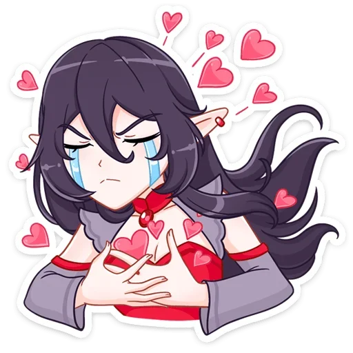 ❤️ Стикер «Айрис 2 стиля» для Telegram