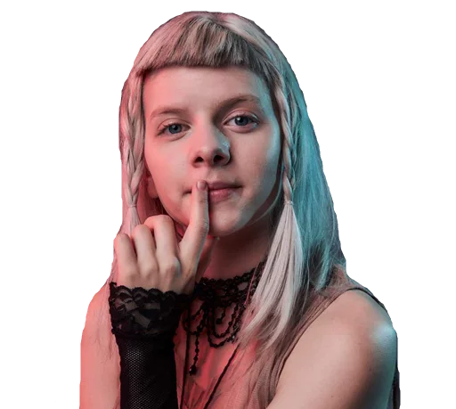 🤔 Стикер «Aurora Aksnes» для Telegram