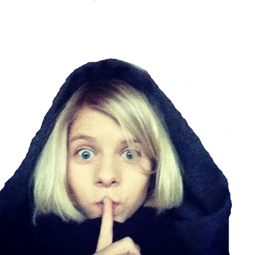 🤐 Стикер «Aurora Aksnes» для Telegram