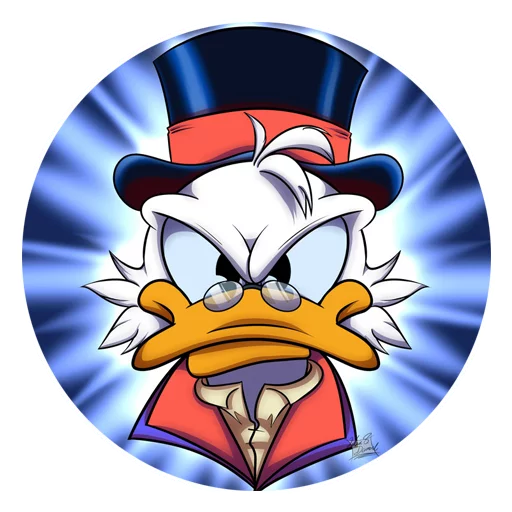 😡 Стикер «Uncle Scrooge» для Telegram