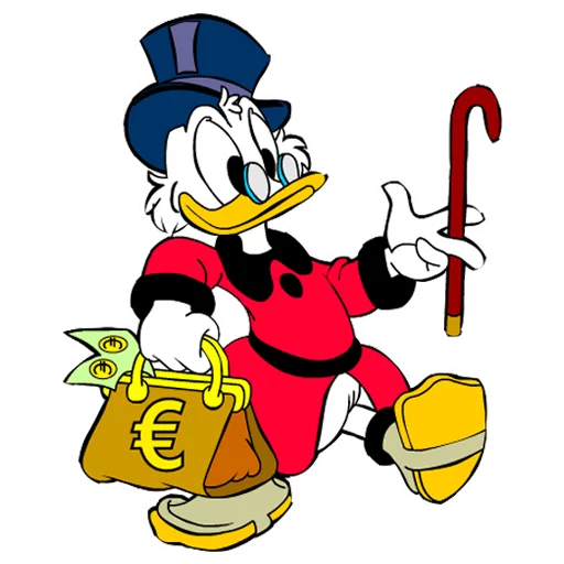 👣 Стикер «Uncle Scrooge» для Telegram