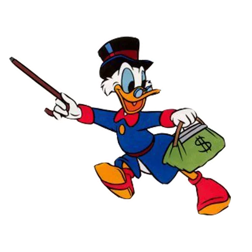 ☝️ Стикер «Uncle Scrooge» для Telegram