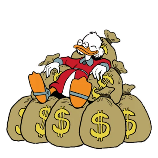 😄 Стикер «Uncle Scrooge» для Telegram