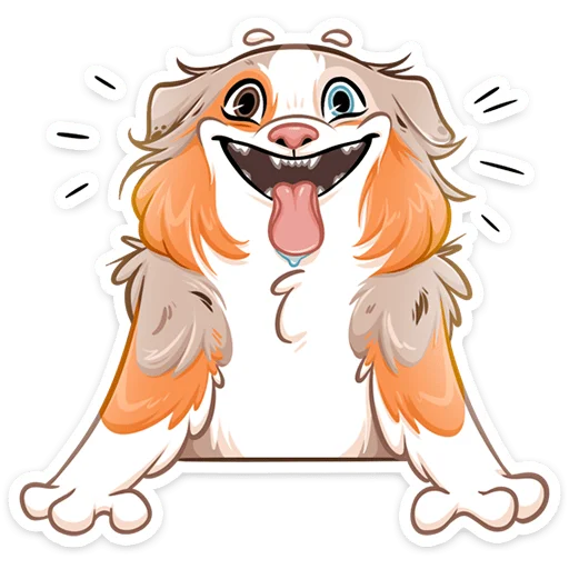 😃 Стикер «Аусси Раф» для Telegram