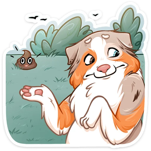 ☺ Стикер «Аусси Раф» для Telegram