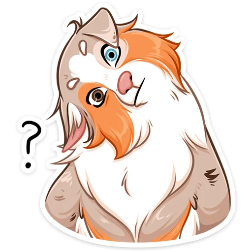 ⁉ Стикер «Аусси Раф» для Telegram
