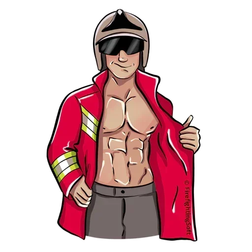 Стикерпак Australia Firefighter для Telegram