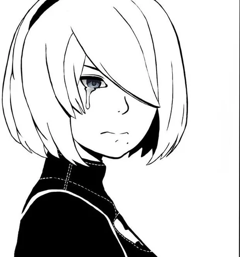 😢 Стикер «NieR Automata» для Telegram