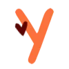 Стикер 21 ❤️🧡🧡🍁🧡