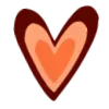 Стикер 61 ❤️🧡🧡🍁🧡