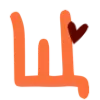 Стикер 27 ❤️🧡🧡🍁🧡