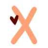 Стикер 23 ❤️🧡🧡🍁🧡