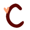 Стикер 19 ❤️🧡🧡🍁🧡