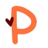 Стикер 18 ❤️🧡🧡🍁🧡
