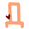 Стикер 5 ❤️🧡🧡🍁🧡