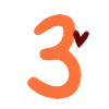 Стикер 9 ❤️🧡🧡🍁🧡